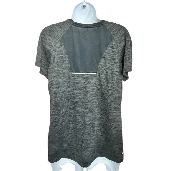 Women's Danskin Semi Fitted Gray Athletic Shirt Sz XL Vented Gym Top Yoga - Picture 6 of 6